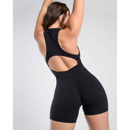 Superior Backcut Bliss Zip-Up Romper Available for Immediate Shipping