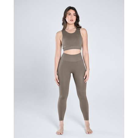 Superior Seamless Tank Top & Legging Set - Dusty Gray New Collection